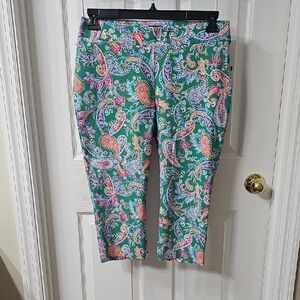 Paisley Print Capris, Brand New With Tags, Size Small
